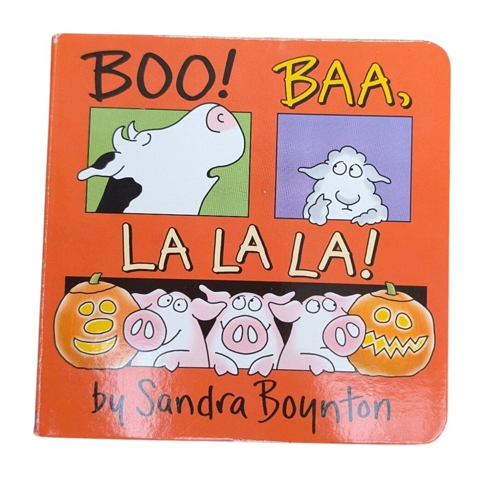 Sandra Boynton Boo Baa La La La Board Book Kids OS Orange Excellent Halloween